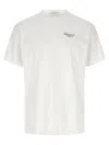 Givenchy Men White Crew Neck T-shirt With Logo On Front And Back In Cotton Man In White