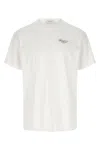 Givenchy Men White Crew Neck T-shirt With Logo On Front And Back In Cotton Man In White