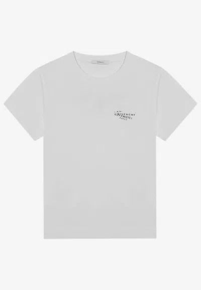 GIVENCHY STAMPED LOGO PRINT T-SHIRT