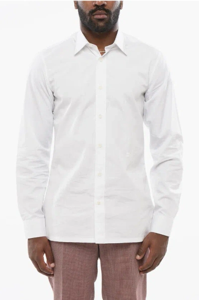 Givenchy Standard Collar Popeline Shirt In White