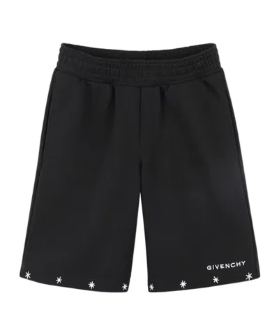 Givenchy Kids' Star Logo Shorts In Black