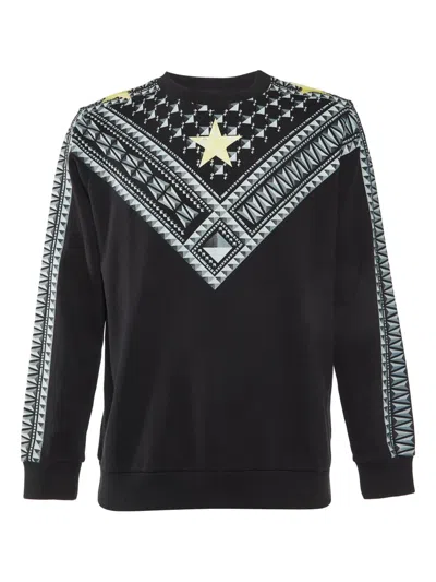Pre-owned Givenchy Star-print Cotton Sweatshirt In Black