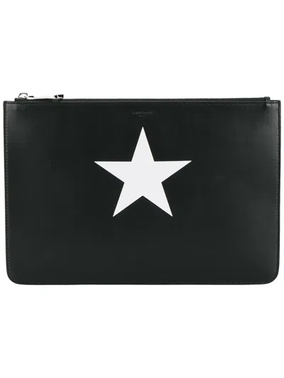Givenchy Star Print Iconic Pouch In Black