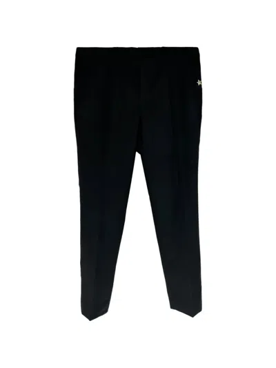 Pre-owned Givenchy Star Straight-leg Trousers In Black