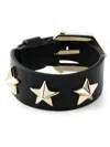 Givenchy Star Studded Cuff In Black