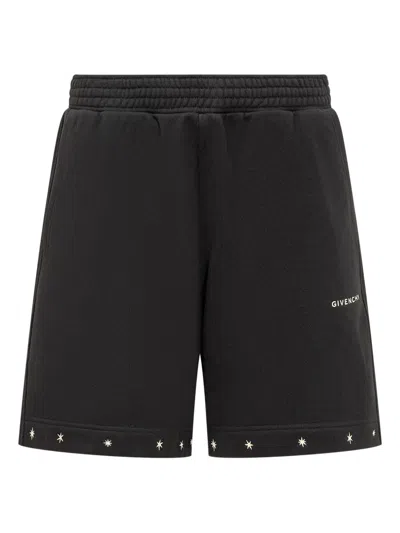 Givenchy Star-embellished Shorts In Black