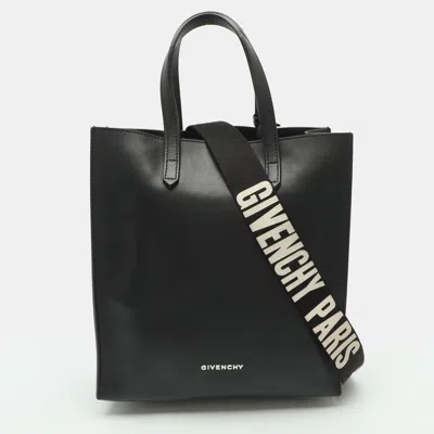 Pre-owned Givenchy Stargate Medium Black Leather Tote
