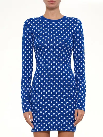 Givenchy Stars Short Dress In Blue / S