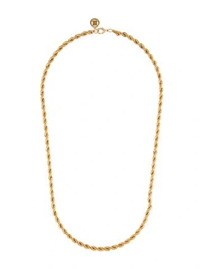 Pre-owned Givenchy Statement Chain Necklace, 24" In Multi