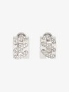 GIVENCHY STITCH EARRINGS IN METAL WITH CRYSTALS