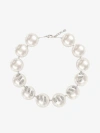 GIVENCHY STITCH NECKLACE IN PEARLS WITH CRYSTALS