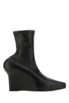 Givenchy Nappa Leather Wedge Ankle Boots In Black