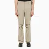 GIVENCHY GIVENCHY STONE TAILORED TROUSERS WITH WEAR