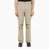 Givenchy Stone Tailored Trousers With Wear In Gray