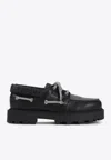 Givenchy Leather Platform Loafers In Black