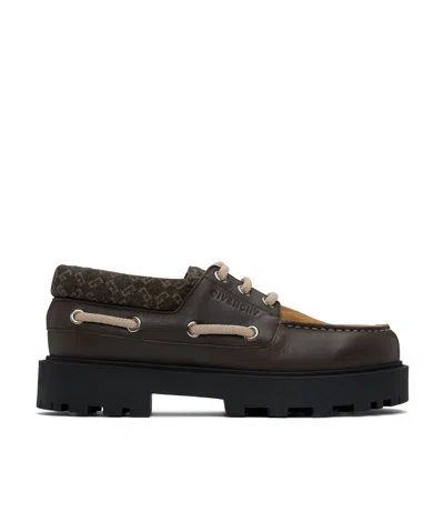 Givenchy Storm Boat Shoe In Brown