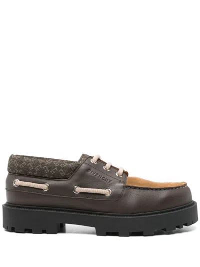 Givenchy Storm Boat Shoe In Brown