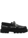 Givenchy Leather Platform Loafers In Schwarz