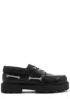 Givenchy Men's Storm Leather, Suede, And Denim Boat Shoes In Black