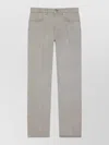 Givenchy Straight Fit Grey Jeans With Folded Effect In Purple