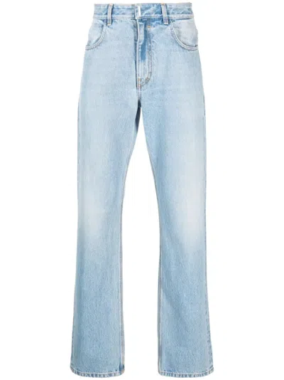 Givenchy Straight Fit 5 Pocket Trousers In Blue