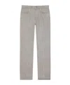 Givenchy Straight Fit Grey Jeans With Folded Effect In Gray