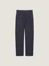 Givenchy Straight Fit Herringbone Jeans In Blue