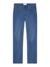 Givenchy Straight Fit Shadow Washed Jeans With Crease Effect In Blue