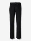Givenchy Straight-leg Cotton Blend Trousers With Subtle Branding In Black