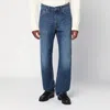 Givenchy Straight Jeans Dark Blue Washed Effect In Blue