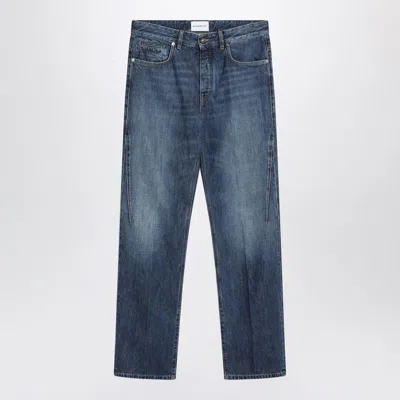 Givenchy Straight Jeans Dark Washed Effect In Blue