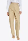 Givenchy Cotton And Wool Cocoon Trousers With Pockets Clothing In Neutral