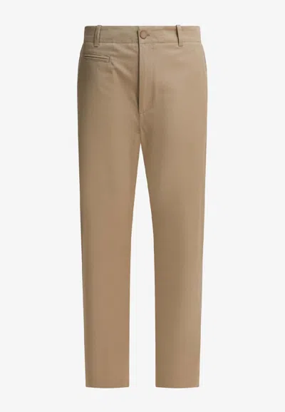 Givenchy Straight-leg Chino Pants In Brown