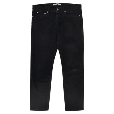 Pre-owned Givenchy Straight Leg Cotton Jeans In Black