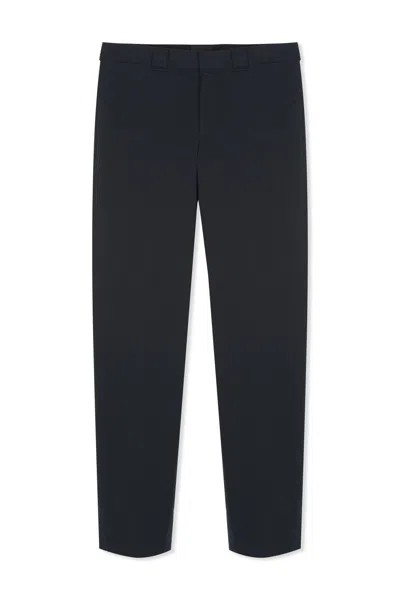 Givenchy Straight Leg Cotton Trousers In Navy