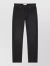 Givenchy Straight Leg Denim Trousers Couture Seams In Black