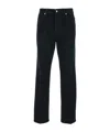 Givenchy Straight-leg Cotton Blend Trousers With Subtle Branding In Black