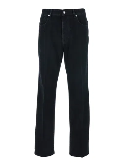 Givenchy Straight Leg Jeans In Black