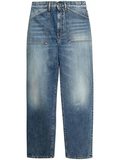 Givenchy Indigo Blue Cotton Round Regular Fit 5 Pockets Denim Jeans