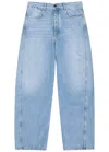 Givenchy Couture Seam Trousers Contrast Stitching Design In Blue