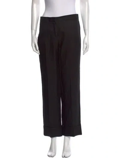 Pre-owned Givenchy Straight Leg Pants In Black