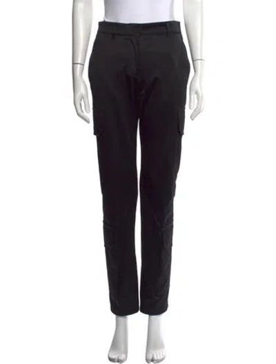Pre-owned Givenchy Straight Leg Pants In Black