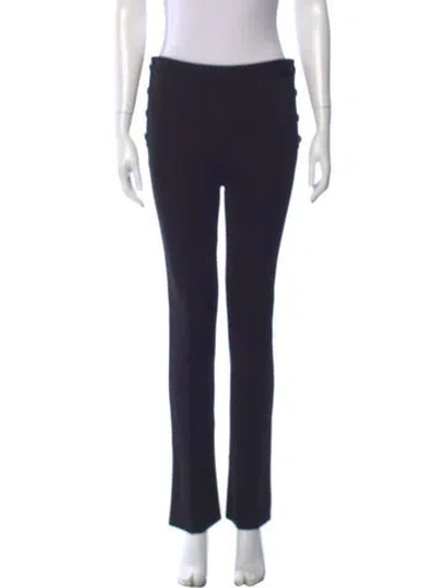 Pre-owned Givenchy Straight Leg Pants In Black