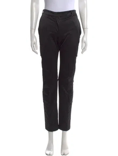 Pre-owned Givenchy Straight Leg Pants In Black