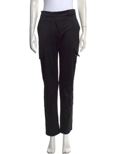 Pre-owned Givenchy Straight Leg Pants In Black