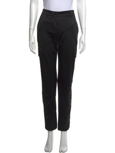 Pre-owned Givenchy Straight Leg Pants In Black