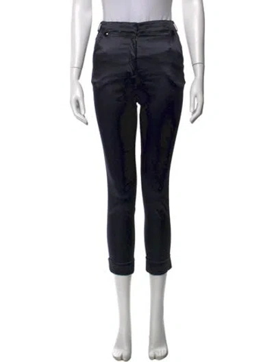 Pre-owned Givenchy Straight Leg Pants In Black