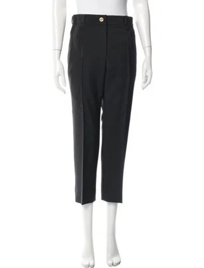 Pre-owned Givenchy Straight Leg Pants In Black
