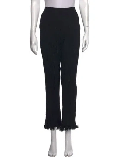 Pre-owned Givenchy Straight Leg Pants In Black