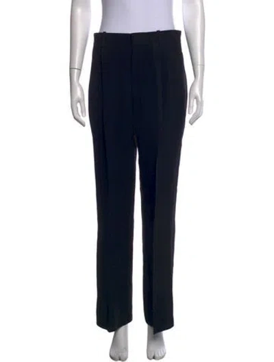 Pre-owned Givenchy Straight Leg Pants In Black